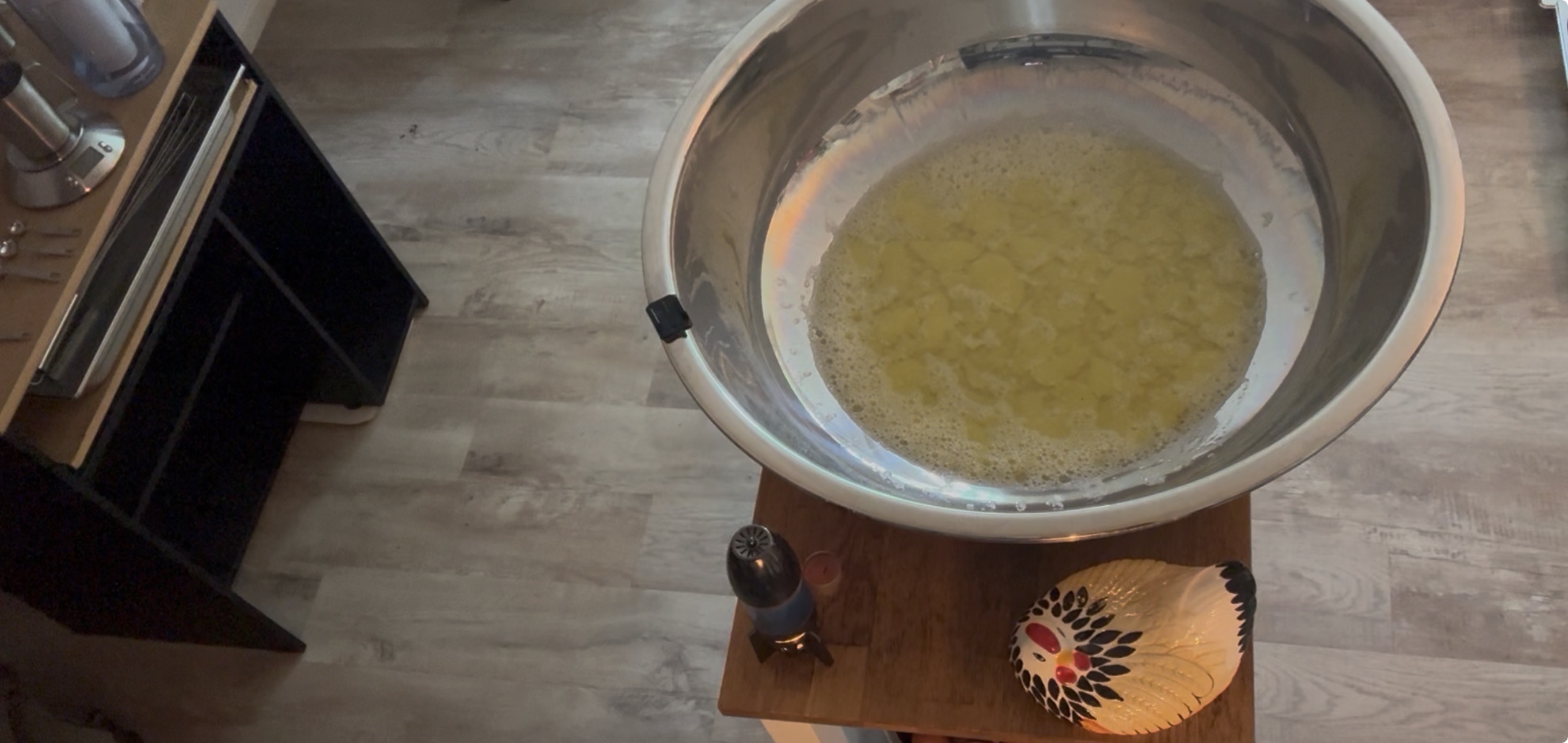 Egg fraction during a DIYClarify Eggsperiment